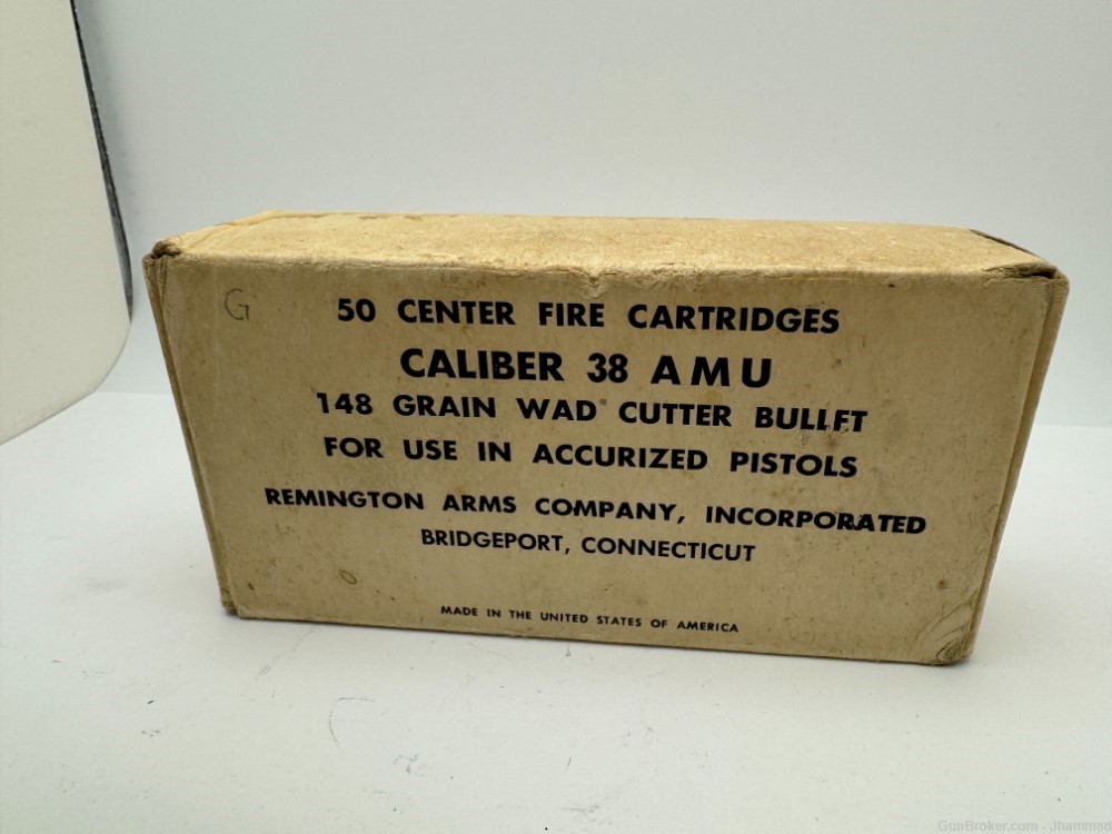 Vintage 38 AMU Caliber Brass cartridge, fired reloading cases Remington 148-img-0