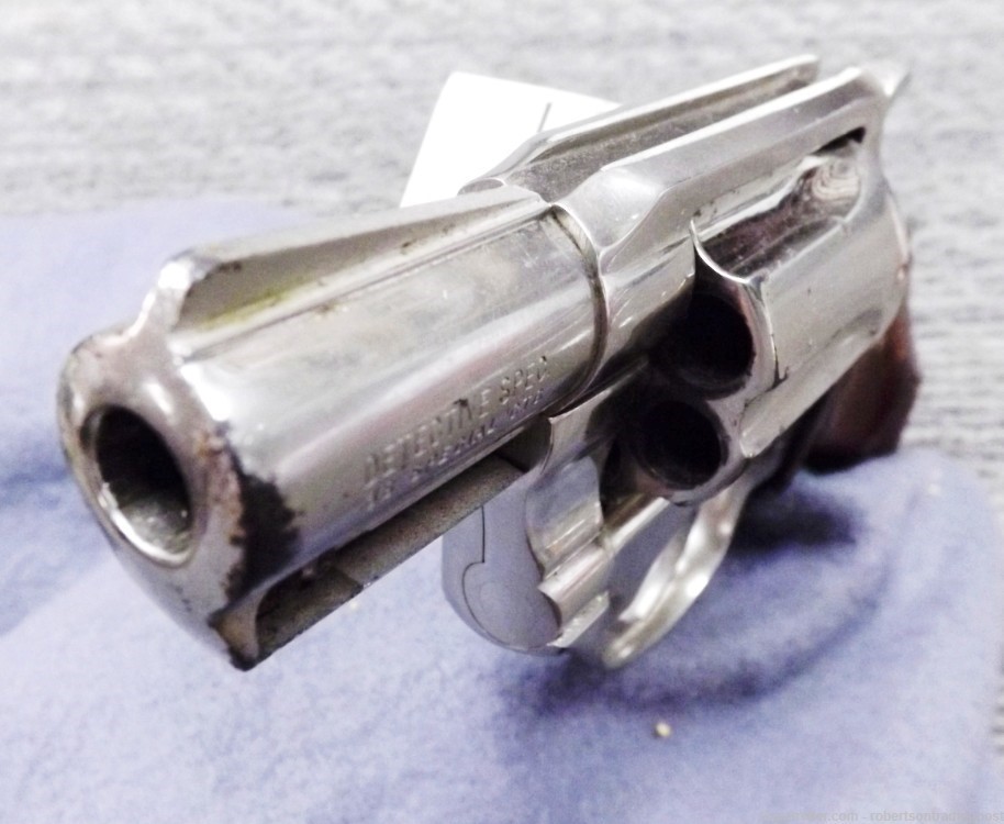 Colt .38 Detective Special 2” Nickel VG Wood Grips Snub 1974 CA C&R OK 2024-img-1
