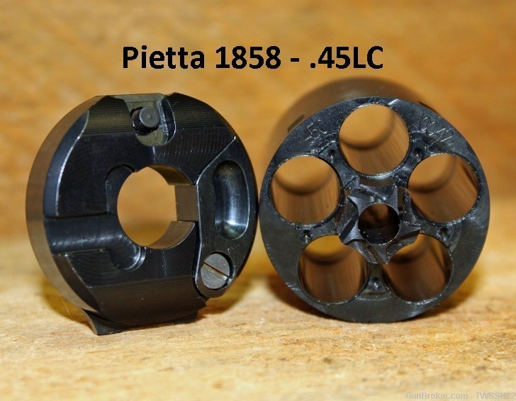 Kirst Konverter for .44 cal Pietta 1858 Remington converts to .45 LC-img-0