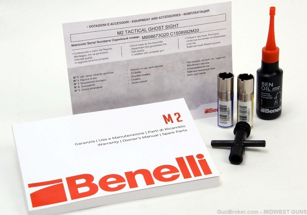 NEW Benelli M2 Tactical PG/GR 12GA 3" Chamber-img-8