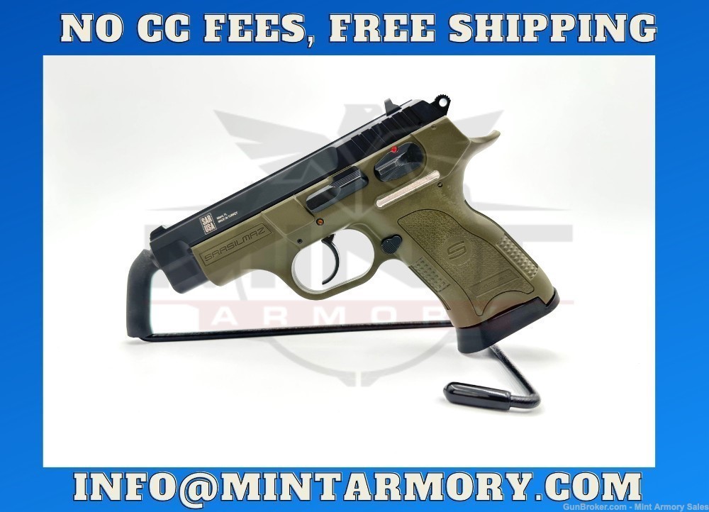 SAR B6C Compact OD GREEN Body, 9mm Pistol, 13+1 | B69COD-img-1