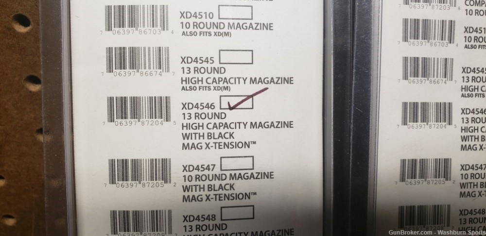 Brand New Set of Two Springfield XD 45 Magazines 13 Round Capacity-img-1