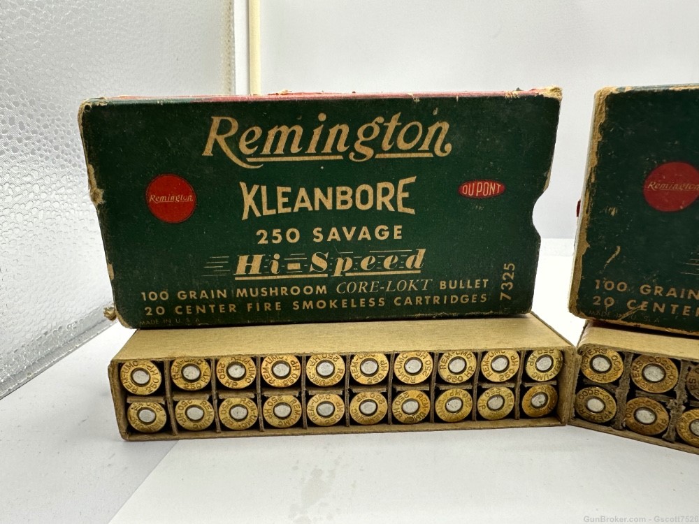 250 Savage ammo 20/remington 20/Peters in Remington box-img-1