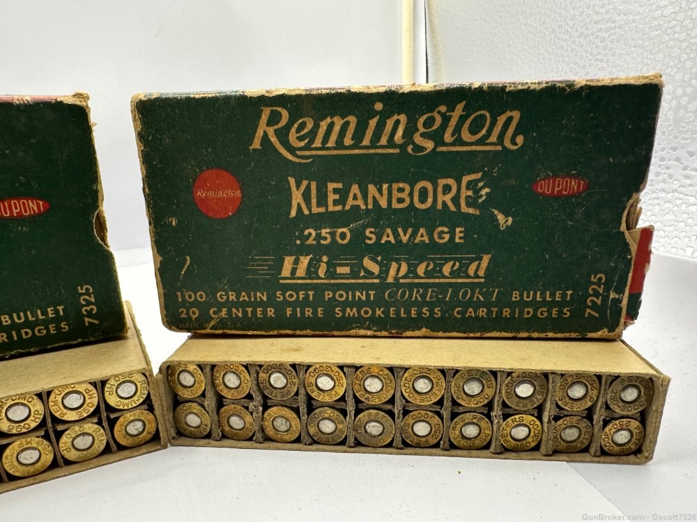 250 Savage ammo 20/remington 20/Peters in Remington box-img-2