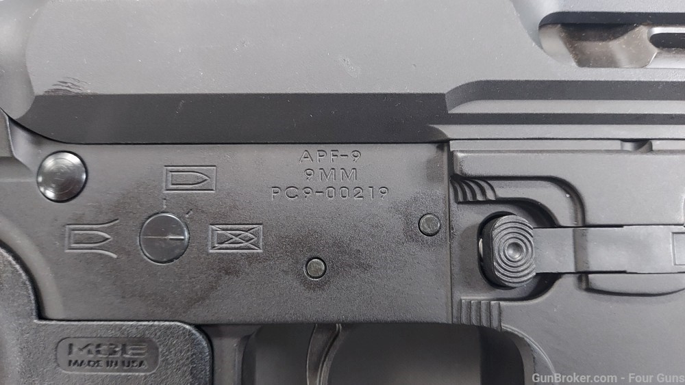 Pistol Brace APF9 9mm Side Charge 6" Hand Stop HG Shockwave 787790272847-img-3