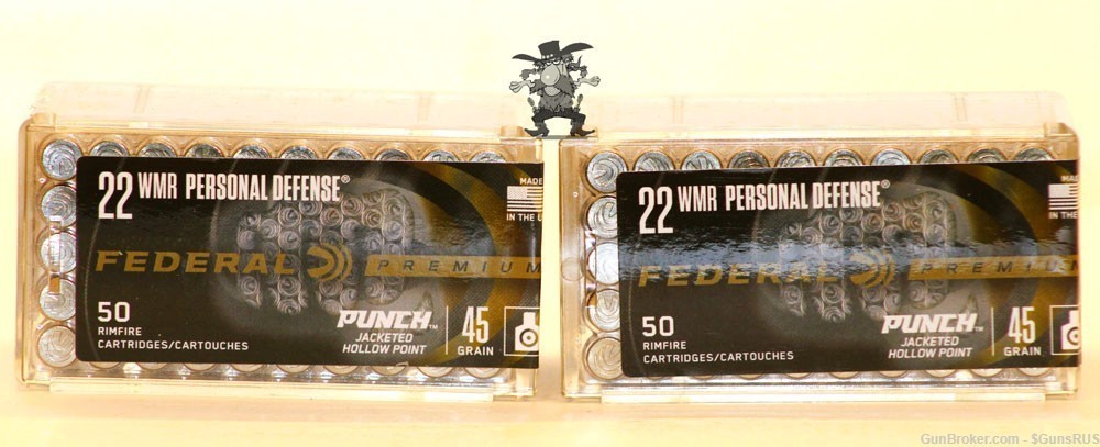 Federal Premium Personal Protection 22 WMR High Velocity "PUNCH" HP 100 Rds-img-2