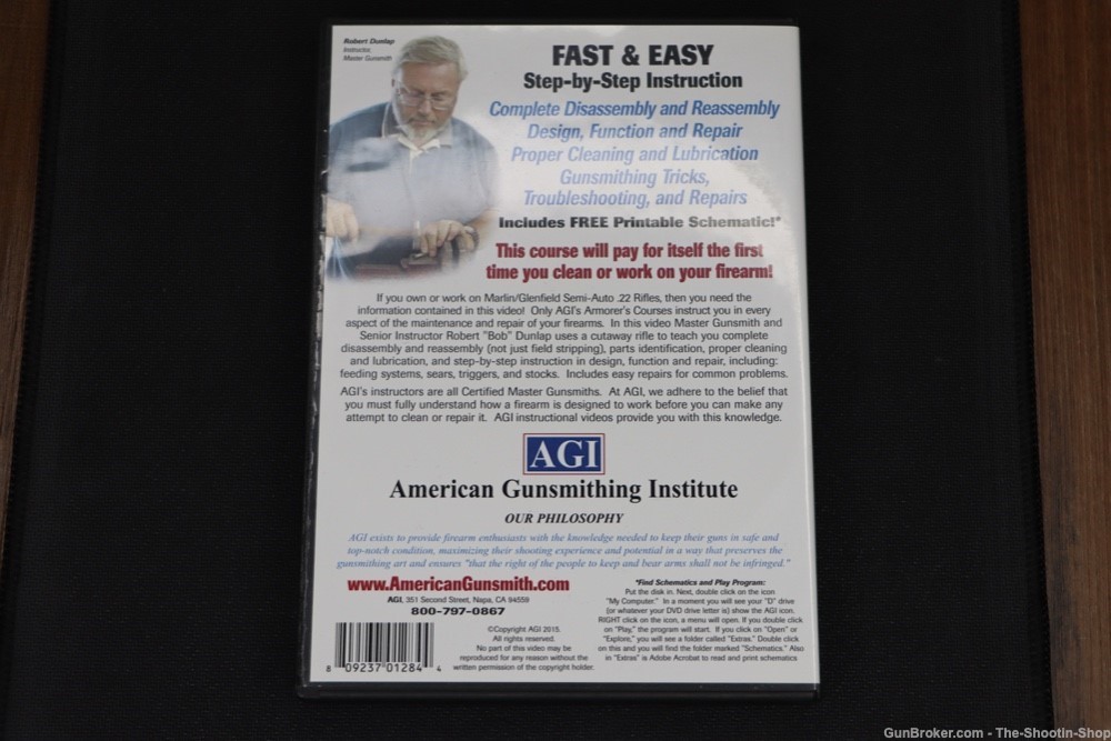 AGI Tech Manual & Armorers Course Instructional DVD Marlin Glenfield SA .22-img-1