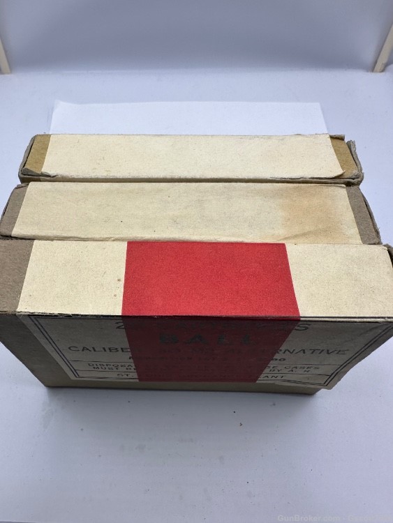 3 sealed  boxes of military 30-06 ammunition St. Louis Frankford Remington-img-4