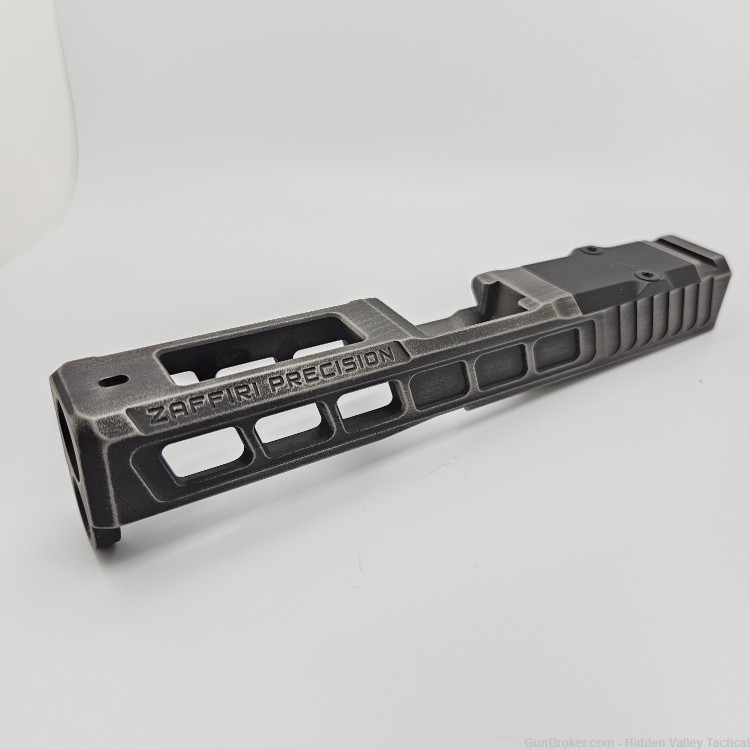 Zaffiri Precision Custom Glock 19 Gen 5 Slide RMR Battleworn 507C 407C-img-0