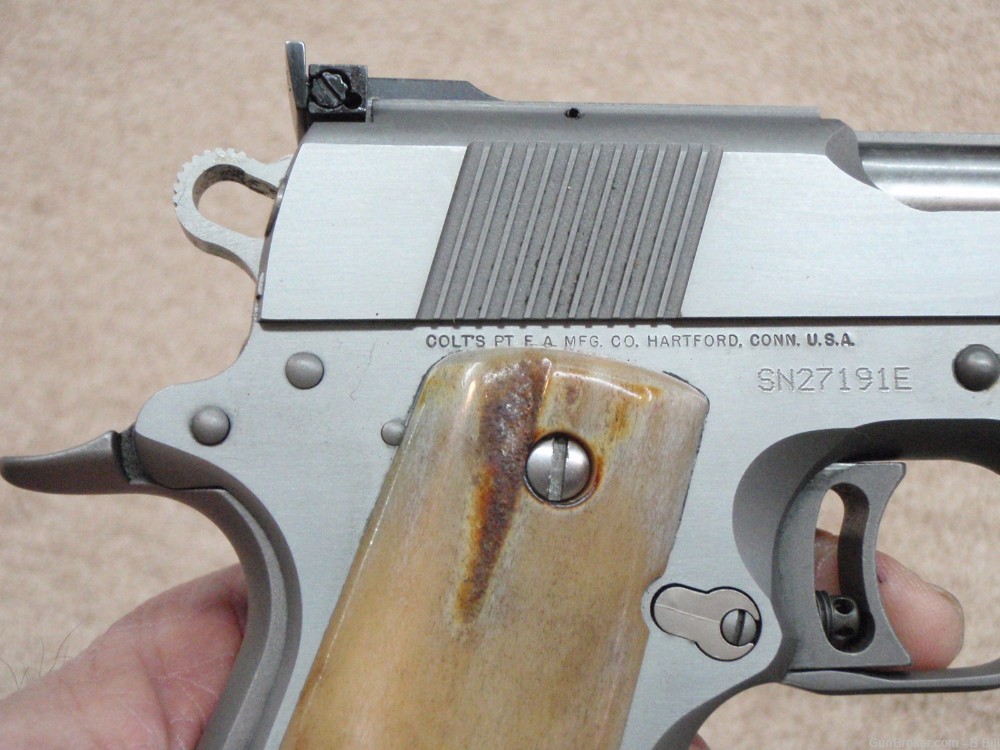 COLT CUSTOM COMPETITION SS Pistol 45acp EXC Cond 1997 Sambar Custom Grips-img-2