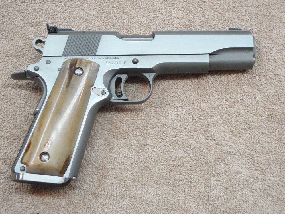 COLT CUSTOM COMPETITION SS Pistol 45acp EXC Cond 1997 Sambar Custom Grips-img-0