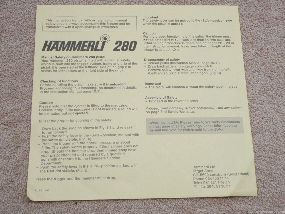 HAMMERLI 280 Competition Target Pistol 22LR FULL Kit LIKE NEW MUST SEE-img-30