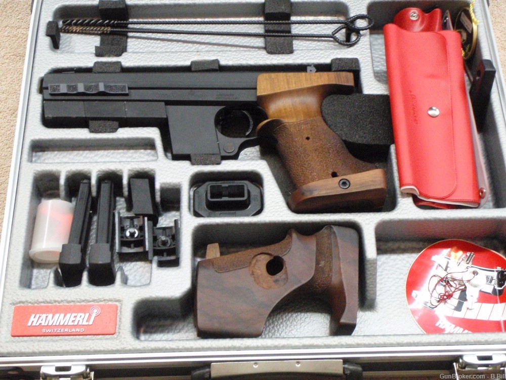 HAMMERLI 280 Competition Target Pistol 22LR FULL Kit LIKE NEW MUST SEE-img-19