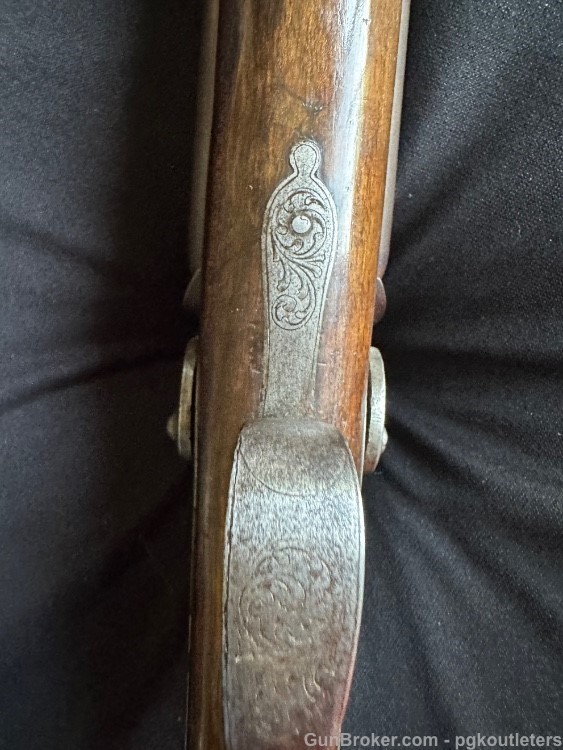 Carved and Engraved CONTINENTAL SIDE BY SIDE PERCUSSION SHOTGUN 12ga -img-22