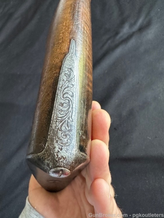 Carved and Engraved CONTINENTAL SIDE BY SIDE PERCUSSION SHOTGUN 12ga -img-9