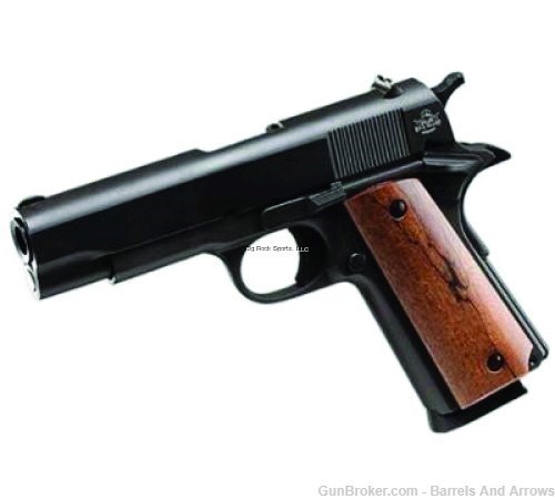 Rock Island 51417 1911 GI Standard Semi Auto Pistol 45 ACP, 4.25 in, Wood -img-0