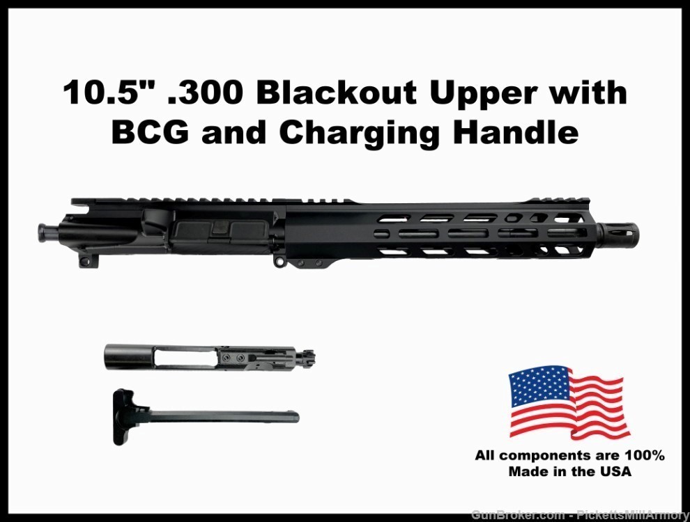 AR15 10.5" Complete Upper Receiver .300 Blackout AR15 Upper-img-0
