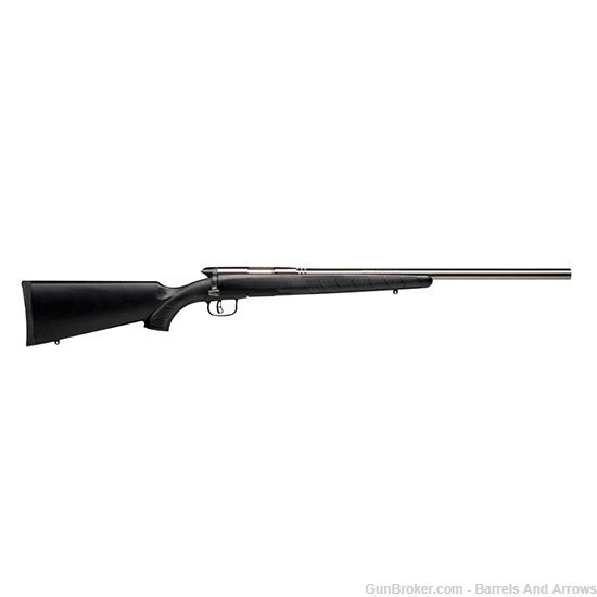 Savage 96915 B.Mag 17 Bolt Action Rifle 17 WSM, RH, 22 in, Stainless Hvy-img-0