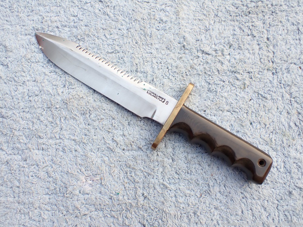 VIETNAM RANDALL MODEL 14 STAINLESS SAWBACK FIGHTING KNIFE w/ JOHNSON SHEATH-img-10