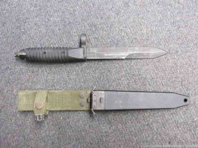 WEST GERMAN HK G3 BAYONET WITH SCABBARD HK 93 13 GROOVE  -img-0