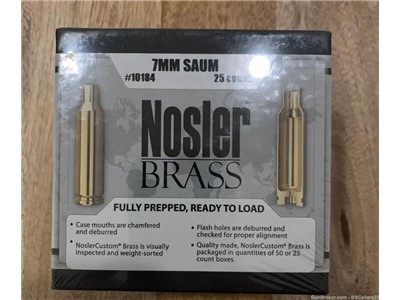 Nosler 7mm Short Action Ultra Magnum  brass 25 count