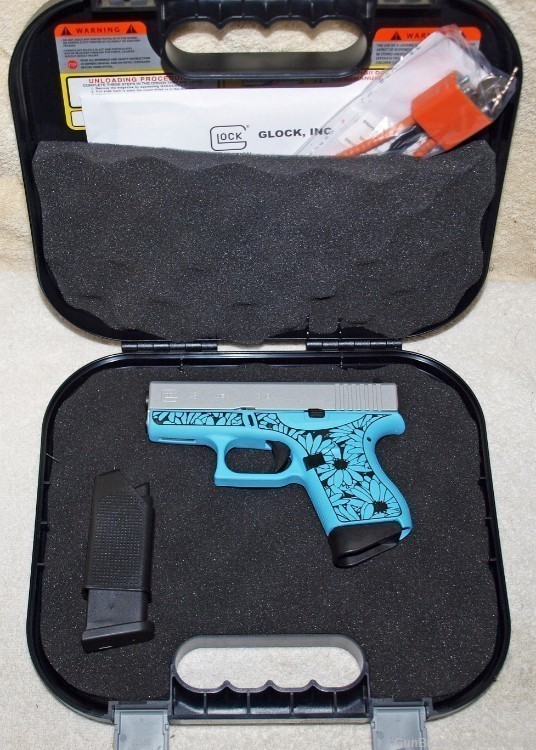 Glock  Model 43 The Daisy Davidson's Exclusive 9MM With Two Mags-img-0