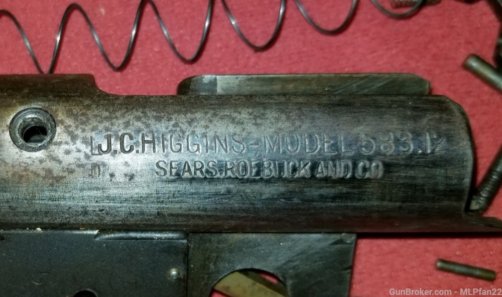 J.C.. Higgins 583.12 shotgun parts set 20 gauge High standard bolt action -img-1