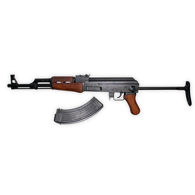 Russian AK-47 Assault Rifle With Folding Stock Non Firing-img-1