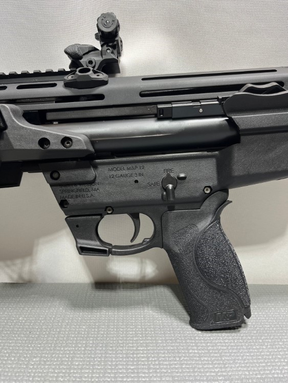 Used Smith & Wesson Bullpup, M&P 12 Pump Shotgun, 12 Gauge, with extras.-img-7