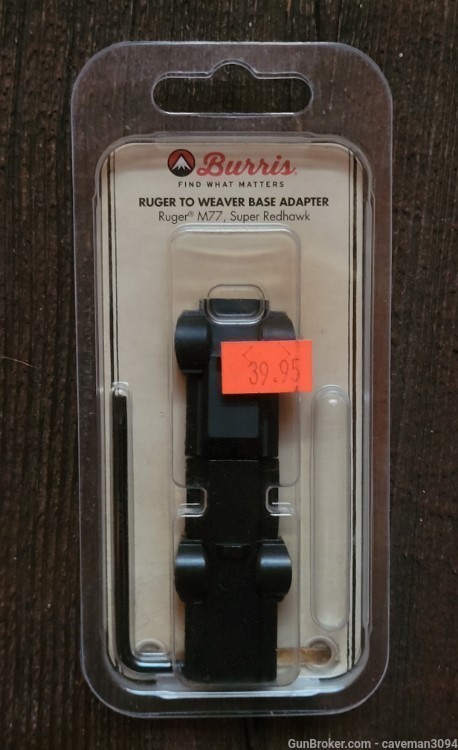 Burris Ruger to Weaver Base Adapter for Ruger M77 / Super Redhawk Free S&H-img-0