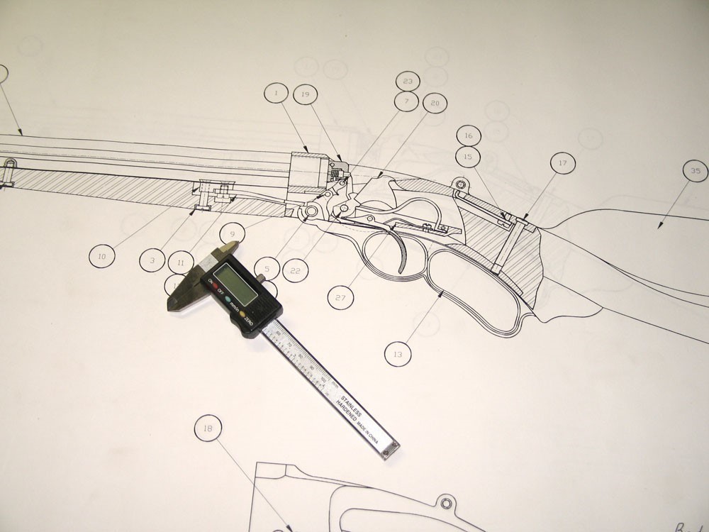Farrow Schuetzen Rifle Measured Drawings, Blueprints!-img-0