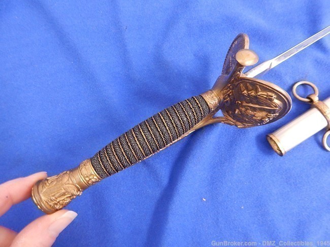 1870s US Springfield Armory Staff & Foot Officers Sword with Scabbard-img-3