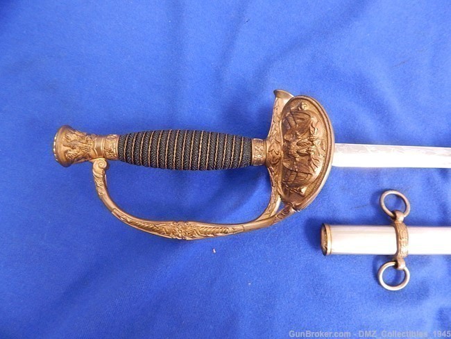 1870s US Springfield Armory Staff & Foot Officers Sword with Scabbard-img-1