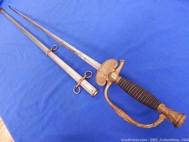 1870s US Springfield Armory Staff & Foot Officers Sword with Scabbard-img-13