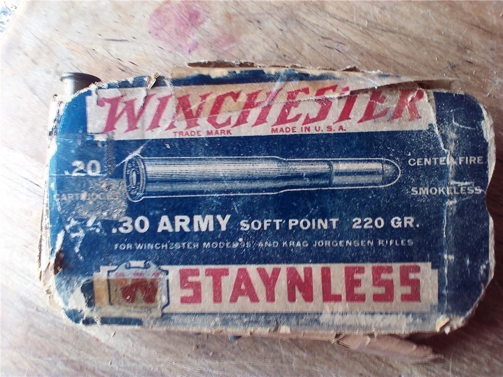 Winchester vintage .30 Army soft point 220 gr.ammo-img-0