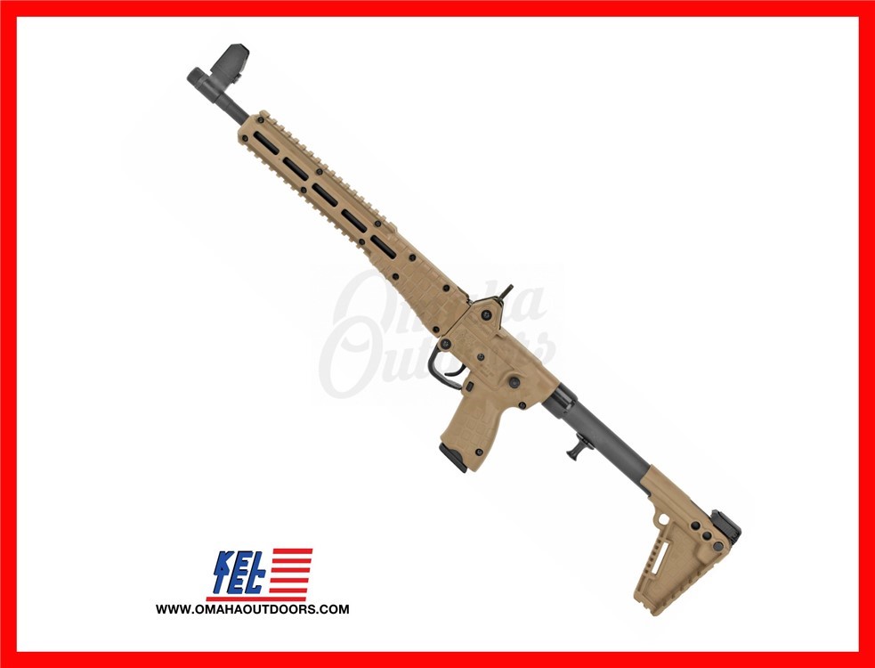 Kel Tec SUB 2000 Tan Rifle 13 RD 40 S&W 16.25" Glock 23 Magazine-img-0
