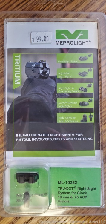 Meprolight Tritium Tru-dot Night Sight Glock 10mm/45ACP pistols-img-0