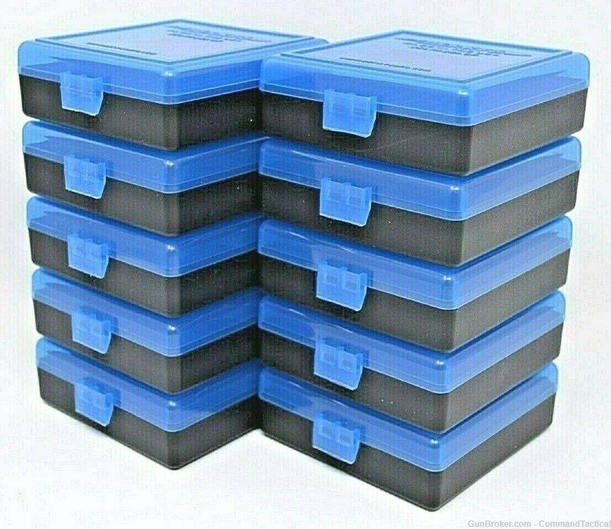 22 lr Ammo Box / Case / Storage (10 PACK) 1000 Rnds of STORAGE BLUE-BLACK-img-0