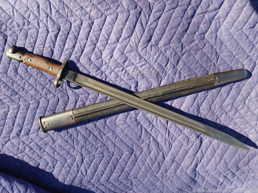 British 1907 bayonet,  Enfield No. 1 rifle by Sanderson -img-13
