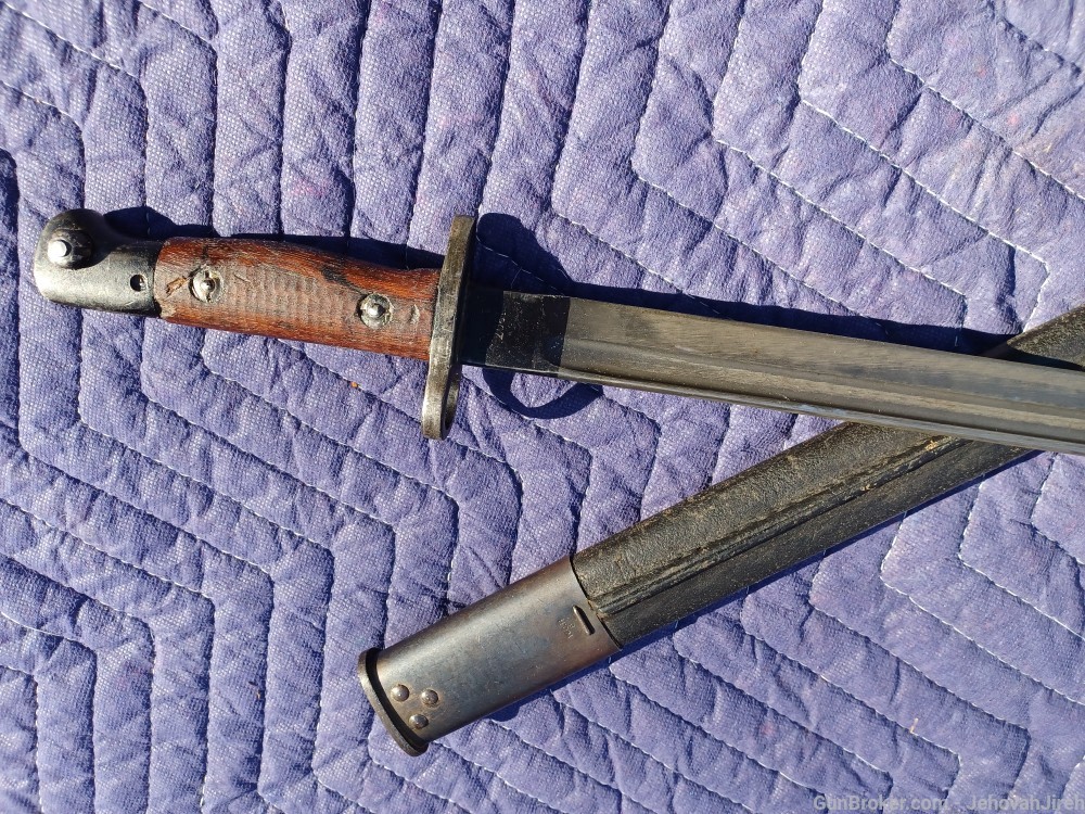 British 1907 bayonet,  Enfield No. 1 rifle by Sanderson -img-11