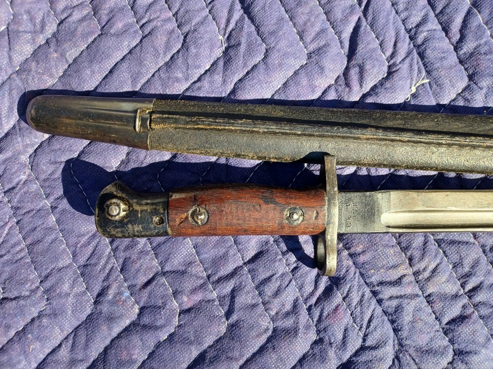 British 1907 bayonet,  Enfield No. 1 rifle by Sanderson -img-2