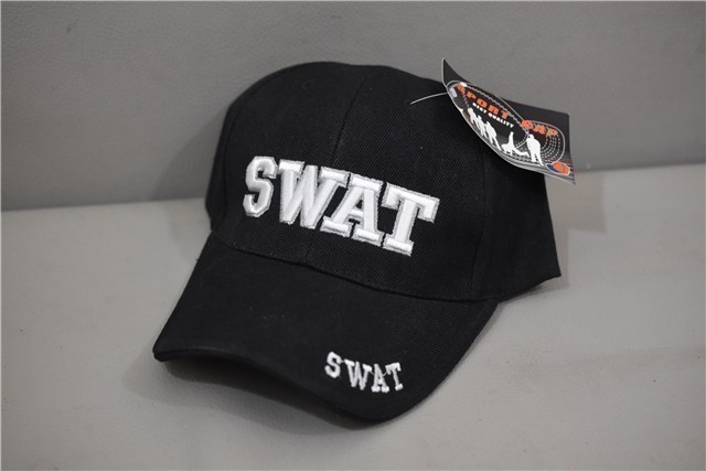 SWAT CAP / HAT BLACK ONE SIZE FITS ALL S.W.A.T.-img-0