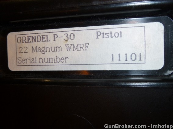 Grendel P-30 .22 Magnum Semi Auto Pistol Bitcoin-img-1