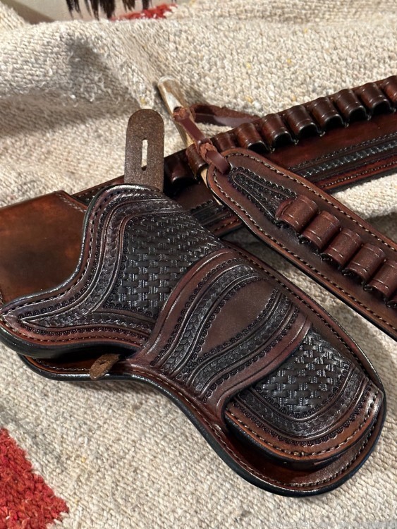 Double Holster Rig For New Model Ruger Vaquero, SASS, Cowboy Acton, New-img-4