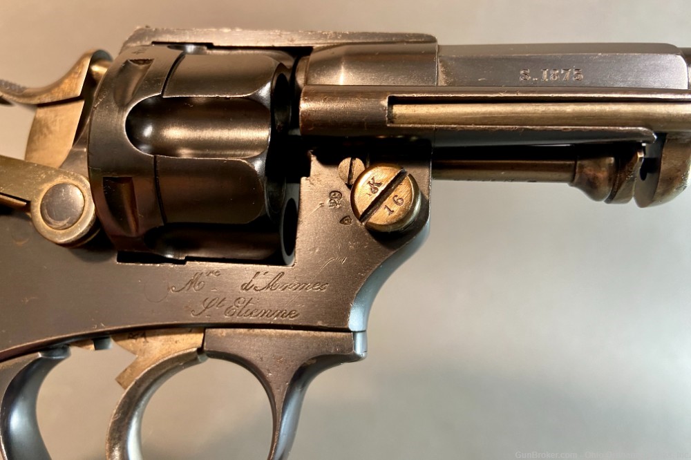 1875 Dated St. Etienne Model 1874 French Officer’s Service Revolver-img-14