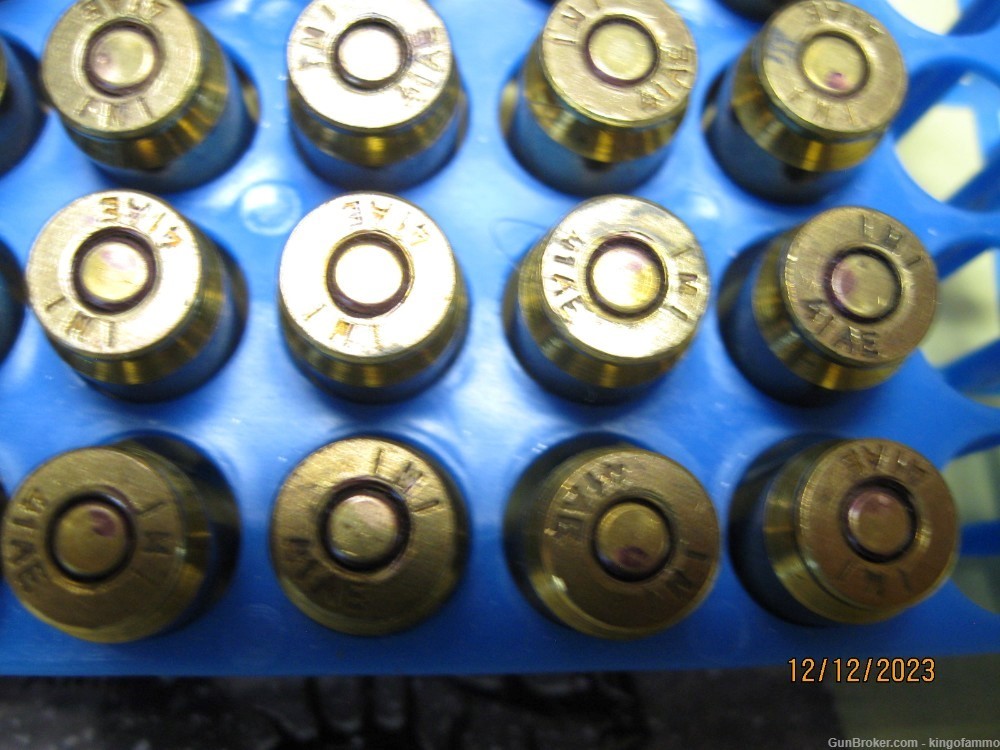 Rare Now 41 ACTION EXPRESS Bx rd UZI .41 AE Ammo 200gr FMJ; brass avail too-img-3