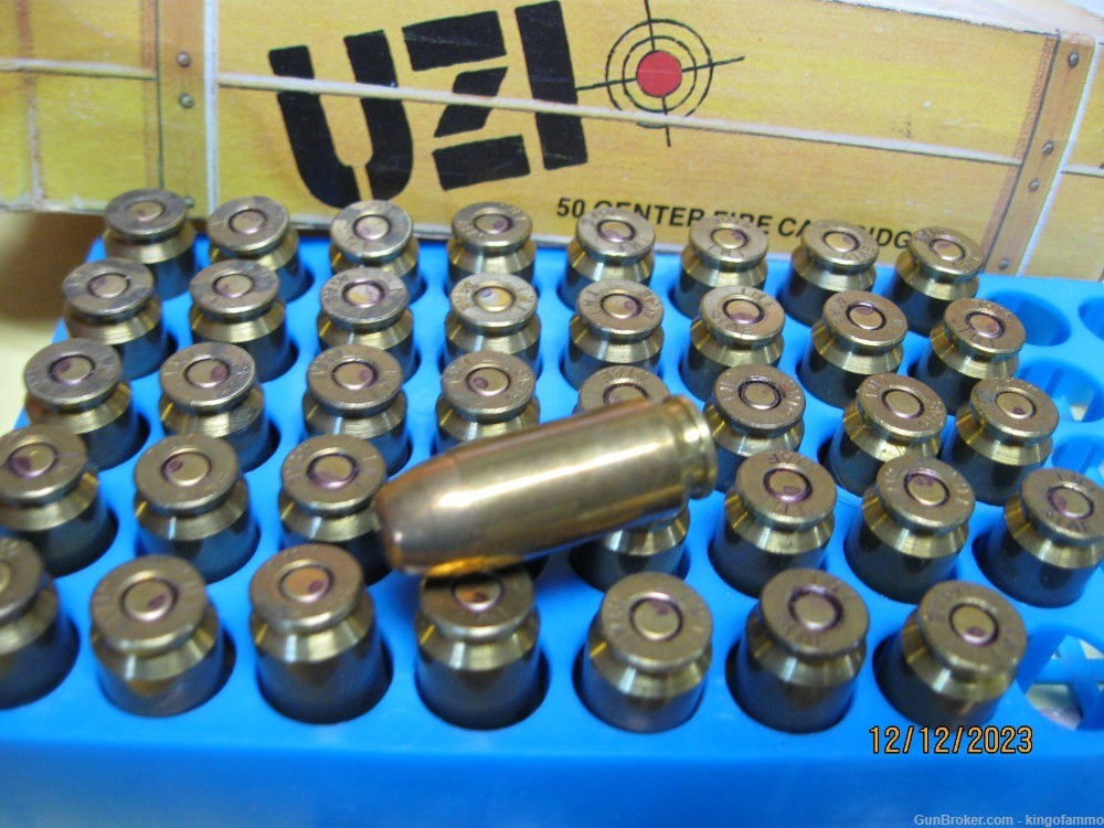 Rare Now 41 ACTION EXPRESS Bx rd UZI .41 AE Ammo 200gr FMJ; brass avail too-img-2