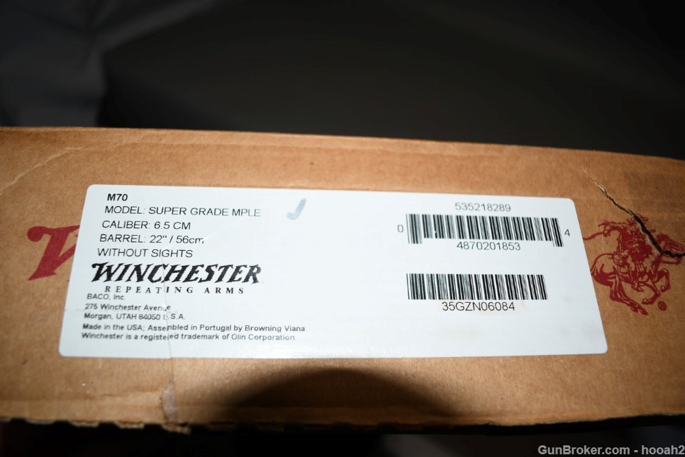 Wonderful Winchester 70 Super Grade AAA Maple 6.5 Creedmoor Rifle W Box-img-53