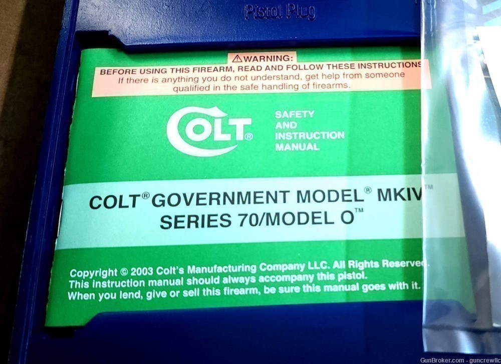 Colt Gold Cup National Match 1911 Govt 5" O5870A1 45ACP 45 ACP Layaway-img-3