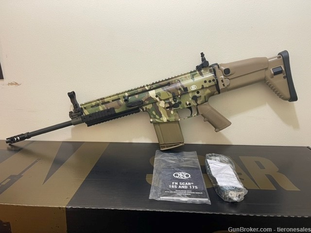FN SCAR 17 S NRCH 16" 7.62x51 factory Multi Cam -Special Edition  -img-0